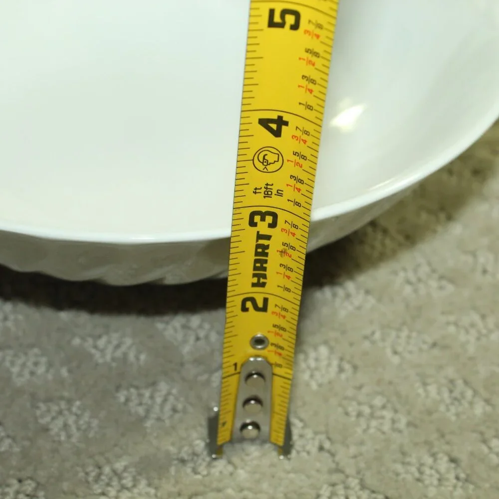 Gibson Houseware White Swirl 9.25